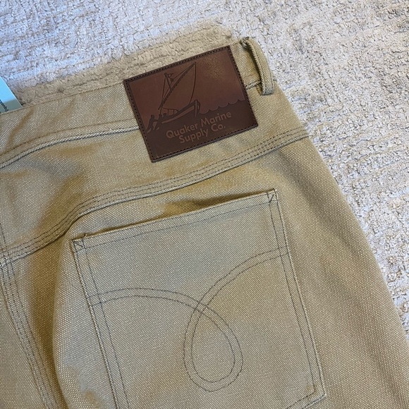 NWT Quaker Marine Double Knee Pant Khaki - Picture 10 of 11